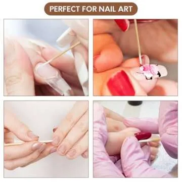 800PCS Pointed Cotton Swabs with Storage Case - Precision Tip Cotton Swabs with Wooden Sticks - Microblading Cotton Swab 4 inch - Cotton Swabs for Makeup, Tattoo Permanent Supplies