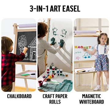 Kraftic Deluxe Standing Art Easel for Kids