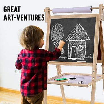 Kraftic Deluxe Standing Art Easel for Kids
