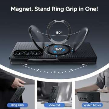 Durable WSKEN Z Fold 7 Case with Magnetic Stand