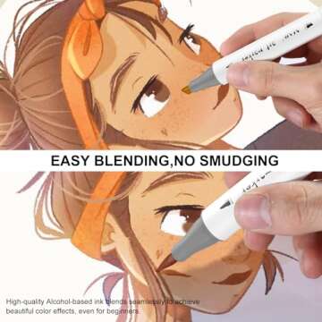 SFAIH Skin Tone Alcohol Markers - 12 Dark Skin Shades