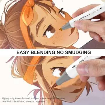 SFAIH Skin Tone Alcohol Markers - 12 Dark Skin Shades