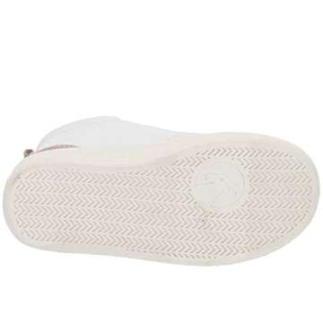 BILLY Footwear Baby Girl's Classic Lace High (Toddler) White Rainbow 6 Toddler M