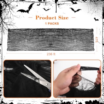 AHEONLAR Halloween Creepy Cloth Gauze for Haunted Houses
