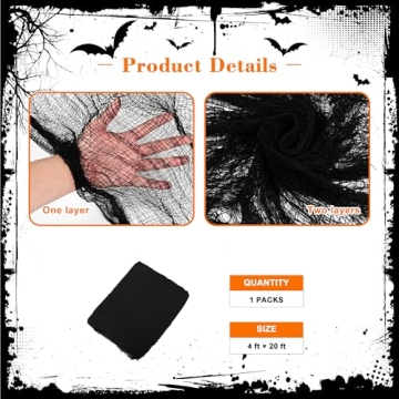 AHEONLAR Halloween Creepy Cloth Gauze for Haunted Houses