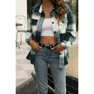 Stylish AUTOMET Flannel Shacket for Cozy Fall Fashion