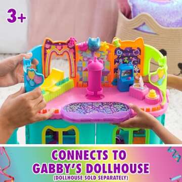 Gabby's Dollhouse Party Room Playset for Kids Ages 3+