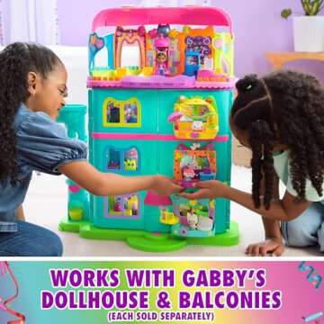 Gabby's Dollhouse Party Room Playset for Kids Ages 3+
