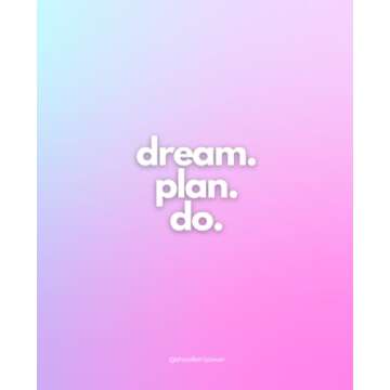 Gradient Notebook: Purple and Blue, 110 pages, 7.5 x 9.25"