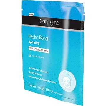 Neutrogena Hydro Boost and Hydrating Hydrogel Mask 1 Ounce (4 Pack)