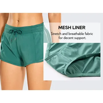 CRZ YOGA Athletic Running Shorts for Women - Stylish and Durable