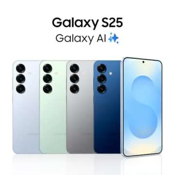 SAMSUNG Galaxy S25 Cell Phone, 256GB AI Smartphone, Unlocked Android, AI Camera, Fast Processor, Pro...