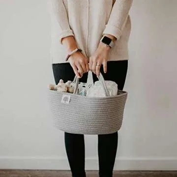 Parker Baby Rope Diaper Caddy Organizer for Baby Essentials