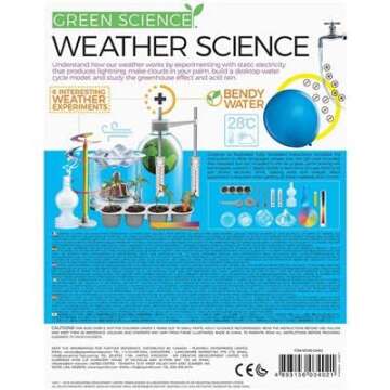 4M Weather Station Kit - Climate Change, Global Warming, Lab - STEM Toys Educational Gift for Kids & Teens, Girls & Boys 8.5 x 4.75 inches