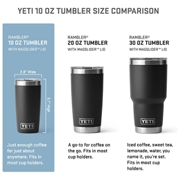 YETI Rambler 10 oz Tumbler, Stainless Steel with Lid