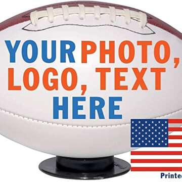 Custom Personalized Full Size 12 Inch Official Size 9 Football for Fans