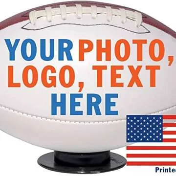 Custom Personalized Full Size 12 Inch Official Size 9 Football for Fans