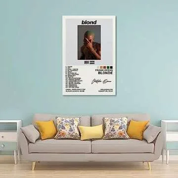 EASSL Frank Poster Ocean Blonde Album Cover Posters Poster Canvas Wall Art Posters Bedroom Painting ...