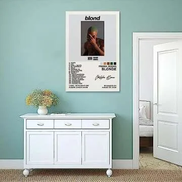 EASSL Frank Poster Ocean Blonde Album Cover Posters Poster Canvas Wall Art Posters Bedroom Painting 12x18inch(30x45cm)