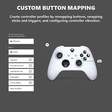 Xbox Core Wireless Gaming Controller – Robot White – Xbox Series X|S, Xbox One, Windows PC, Android, and iOS