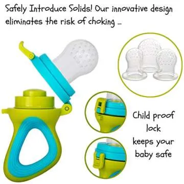 Teething Mittens & Baby Food Feeder Set for Safe Feeding
