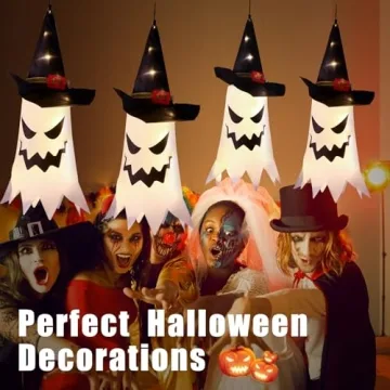 Outdoor Halloween Decorations - Ghosts & Lights