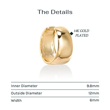 PAVOI Gold Plated Cubic Zirconia Sparkling Ear Cuffs - Stylish & Hypoallergenic