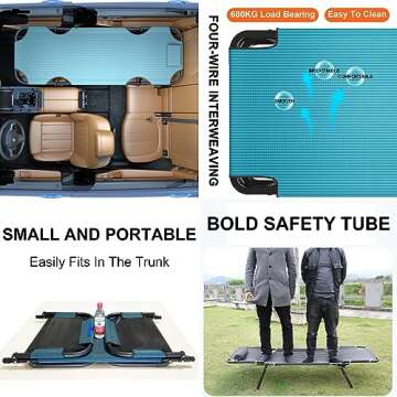 Comfortable EKENYSLEN Travel Bed for Cars and Camping
