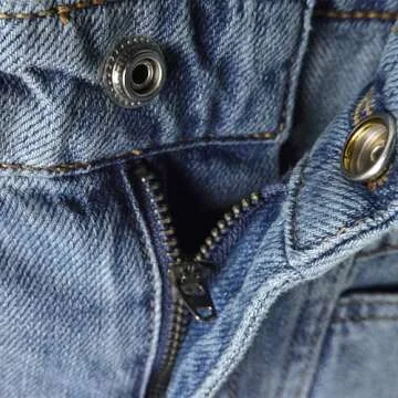 KIDSCOOL SPACE Little Girls Jeans, 12M-14T Wide-Leg Palazzo Denim Pants,Light Blue,4-5 Years