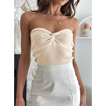 EFAN Women's Twist Knot Crop Top - Stylish Summer Must-Have