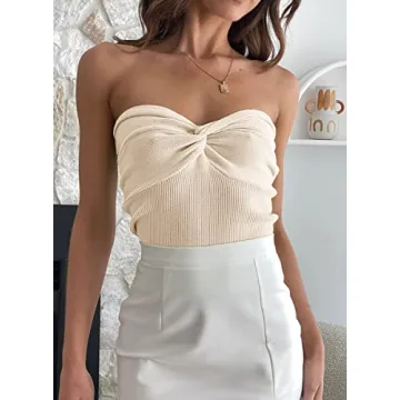 EFAN Women's Twist Knot Crop Top - Stylish Summer Must-Have