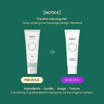 beplain Cicaful Calming Gel | Daily Moisturizer Face Gel Cream with Centella Asiatica Extract for All Skin Types| After Tanning Moisturizer to Sooth and Hydrate |Fragrance Free | Korean Skincare| 80ml