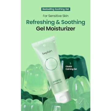 beplain Cicaful Calming Gel | Daily Moisturizer Face Gel Cream with Centella Asiatica Extract for All Skin Types| After Tanning Moisturizer to Sooth and Hydrate |Fragrance Free | Korean Skincare| 80ml