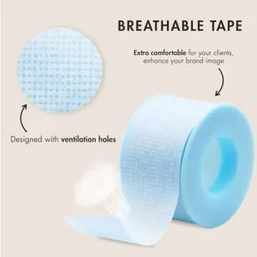 Embagol Lash Tape for Eyelash Extensions - Breathable Silicone Gel Tape