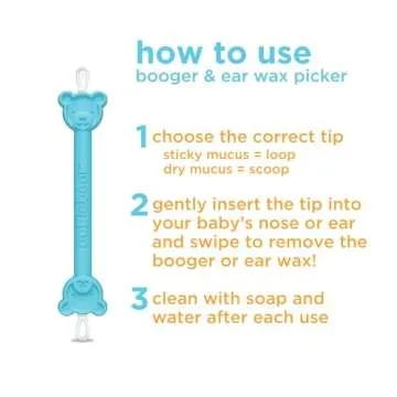 Oogiebear Baby Nose Cleaner & Ear Wax Remover Tool