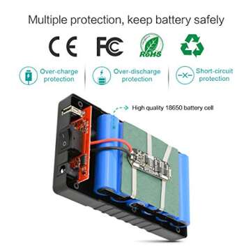 TalentCell 12V 6000mAh/5V 12000mAh Portable Power Bank