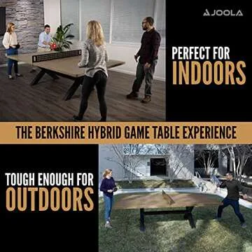 JOOLA Berkshire Outdoor Ping Pong & Dining Table - Versatile Style