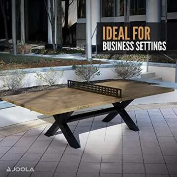JOOLA Berkshire Outdoor Ping Pong & Dining Table - Versatile Style