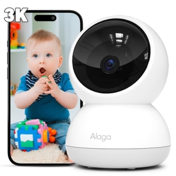 Alaga 3K Security Camera for Home, 5G and 2.4G WiFi,360° Pan, Human Pet Motion AI, Night Vision, Sp...