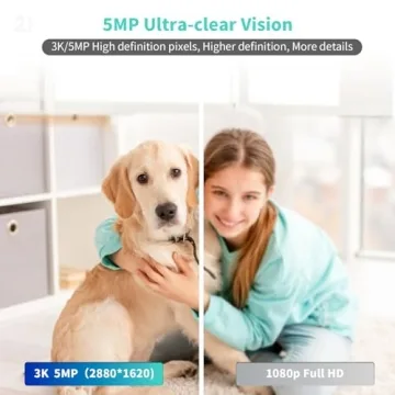 Alaga 3K Security Camera with 360° Pan and AI Motion Detection