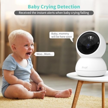 Alaga 3K Security Camera with 360° Pan and AI Motion Detection