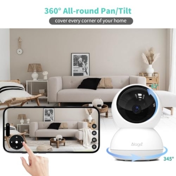 Alaga 3K Security Camera with 360° Pan and AI Motion Detection
