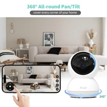 Alaga 3K Security Camera with 360° Pan and AI Motion Detection