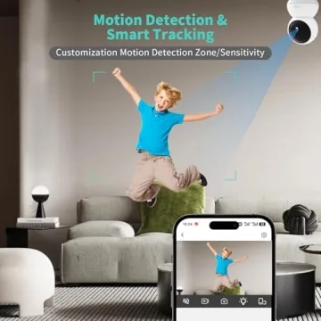 Alaga 3K Security Camera with 360° Pan and AI Motion Detection