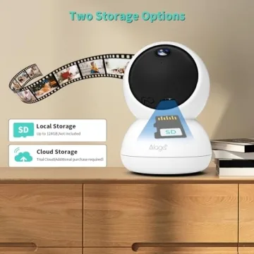 Alaga 3K Security Camera with 360° Pan and AI Motion Detection