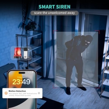 Alaga 3K Security Camera with 360° Pan and AI Motion Detection