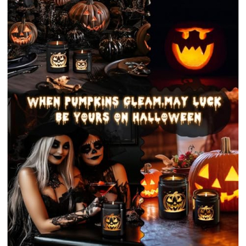 Pumpkin Spice LED Halloween Candle - 40+ Hour Burn