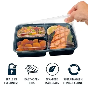 Bentgo 20-Piece 3-Compartment Meal Prep Set - BPA-Free