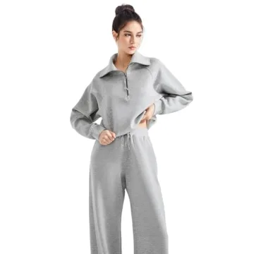 SUUKSESS Women Lounge Set Wide Leg Sweatpants & Hoodie