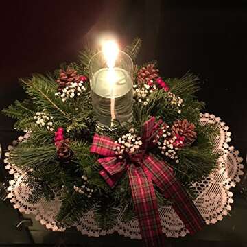 Firefly Refillable Glass Unscented Pillar Candle Gift Set - Elegant, Long-Lasting, and Planet-Friendly - Includes 3 Oil Candles